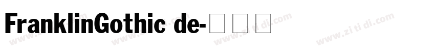 FranklinGothic de字体转换